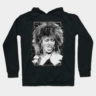 Tina turner \ Brush Art Hoodie